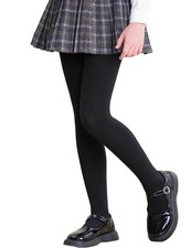 DIPUG Girls Tights Fleece Lined Tights Warm Footed Leggings for School Daily