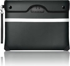 6200°F Fireproof Document Bag with Lock, 15X 11.8 Inch Fire Proof Bag for Doc..