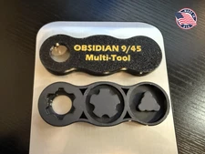 Rugged Obsidian 9 45 Multi Tool Wrench Front End Cap Piston Tri Lug *End cap(rea