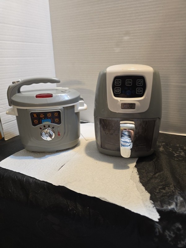 Children's Cooking Toys Air Fryer And Rice Cooker With Sounds Set