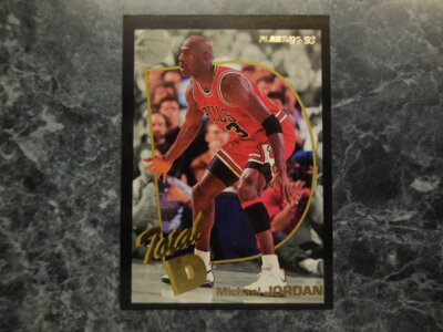 1 1992/93 fleer michael jordan total d card 5 very rare maybe a 10 