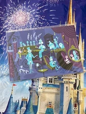 Disney Parks Shag Haunted Mansion 31 Ghosts Right Side 5x7” Postcard