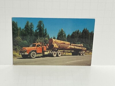 Heavy Forested Region in West make Logging Important Industry California CA A79