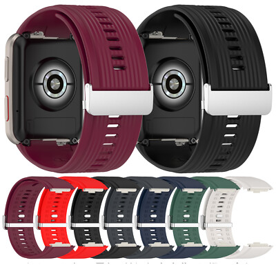 Silikonband Stahl Schnalle Strap Uhren Armband für Huawei watch D Smartwatch