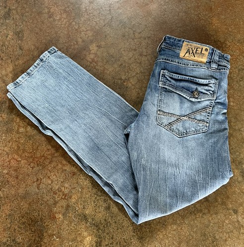 TK Axel Slim Boot Cut Light Wash Flap 