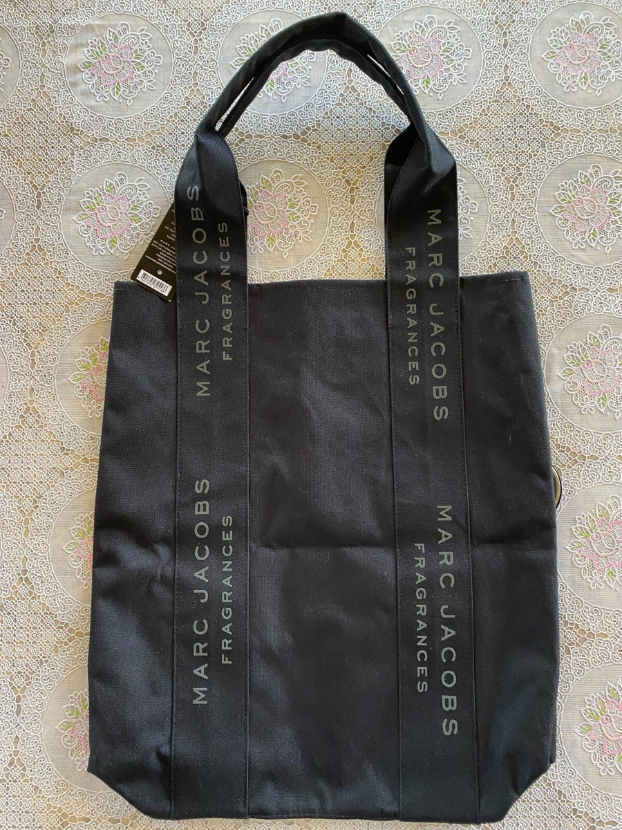 トートバッグ Marc Jacobs Rectangular Canvas Tote With Logo Print MARC JACOBS: iThe Large Tote Bag n canvas with jacquard logo