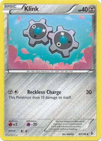 Klink 97/149 - Pokemon Boundaries Crossed Uncommon Card
