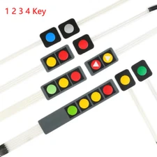 1 2 3 4 Key Membrane Switch Keypad 1x1 1x2 1x3 1x4 Matrix Array Keypad Keyboard