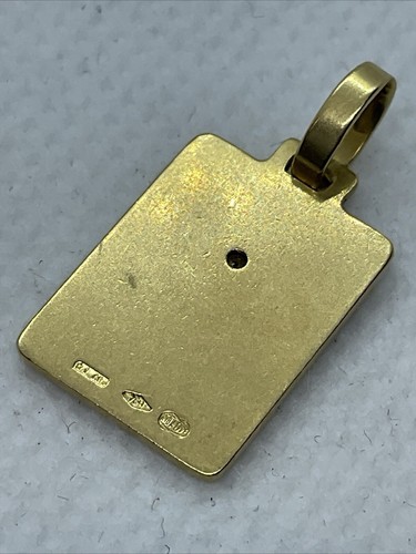 UNOAERRE ITALY Solid 18K (750) Yellow Gold Diamond PERSONALIZED CALENDAR Pendant - Picture 9 of 20