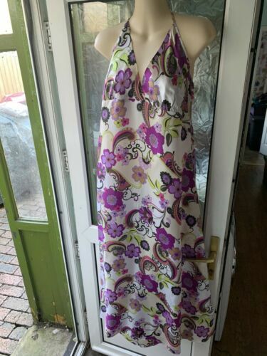 Asos Design Fringe Cowl Halter Maxi Dress In Purple | eBay UK Asos Design Fringe Cowl Halter Maxi Dress In Purple | eBay UK