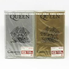 Queen "Greatest Hits" LP Silver  Gold Cover. Thailand Cassette Tape Set RARE