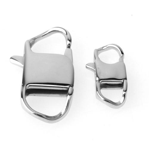 10/20/50/100pcs 22/26/32mmHot Stainless Steel Silver Lobster Clasps DIY Findings - Picture 3 of 6