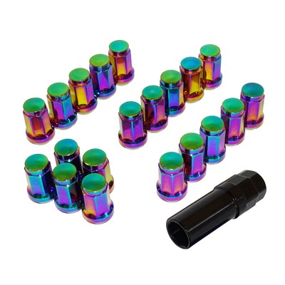 20pcs Steel Heptagon Wheel Lug Nut M12xp1 5 Rainbow For Honda Toyota Acura Lexus Ebay
