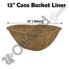 Coir Coco Hanging Basket Liners Moulded Coconut Fibre 12" 14"