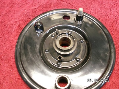 OEM  pre war Knucklehead, UL, springer fork brake backing plate, SUPER NICE!