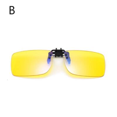 Computer Glasses Anti Glare Blocking Blue Light Filter Eyeglasses Clip-On Lens