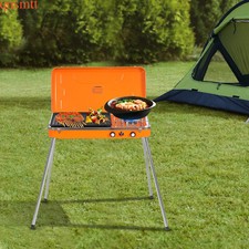 Portable Gas Grill Cooker Outdoor Grill Stove Gas Powered for Camping BBQ Picnic