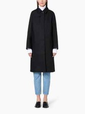 Mackintosh Dunkeld Black Bonded Cotton 3/4 Coat Lr-1001d