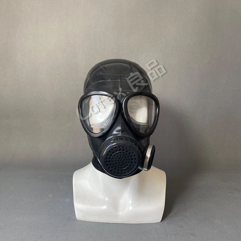 latex gummi mask hood full cover gas mask 0.4mm custom made