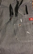 Dickies Men Sz 48 x 32 Blue Pin Stripped Overalls Train Conductor Bibs Coveralls
