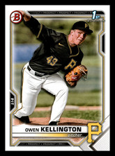2021 1st Bowman Draft Owen Kellington  Pirates #BD-120 Centered Mint