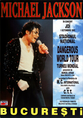 Michael Jackson - Live In , Bucharest 1992 | Konzertplakat | Poster