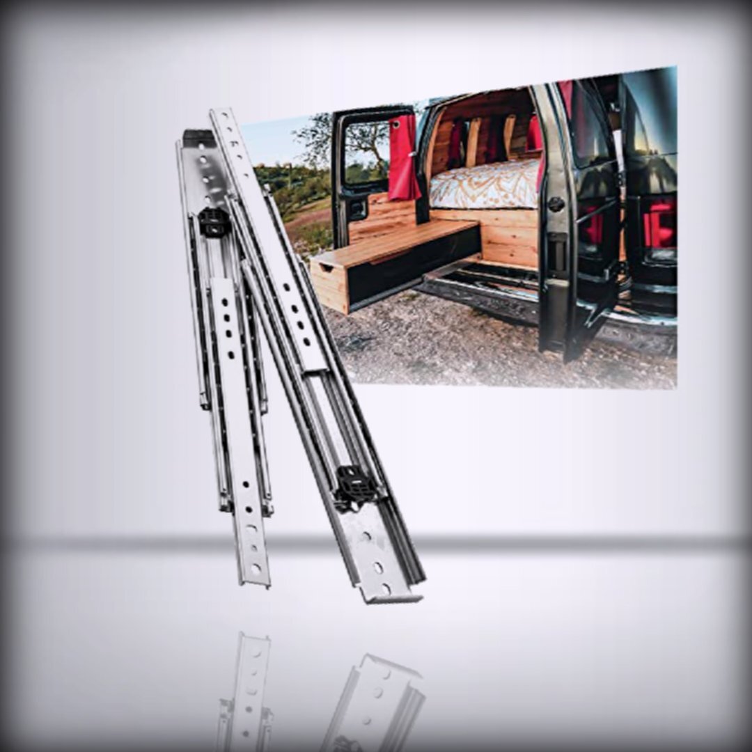 SHUHANG Ultra + Heavy Duty Drawer Slides 12 14 16 18 20 22 24 26  Silver 52 inch