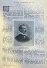 1903 Sulpturing Machine of Augusto Bontempi illustrated