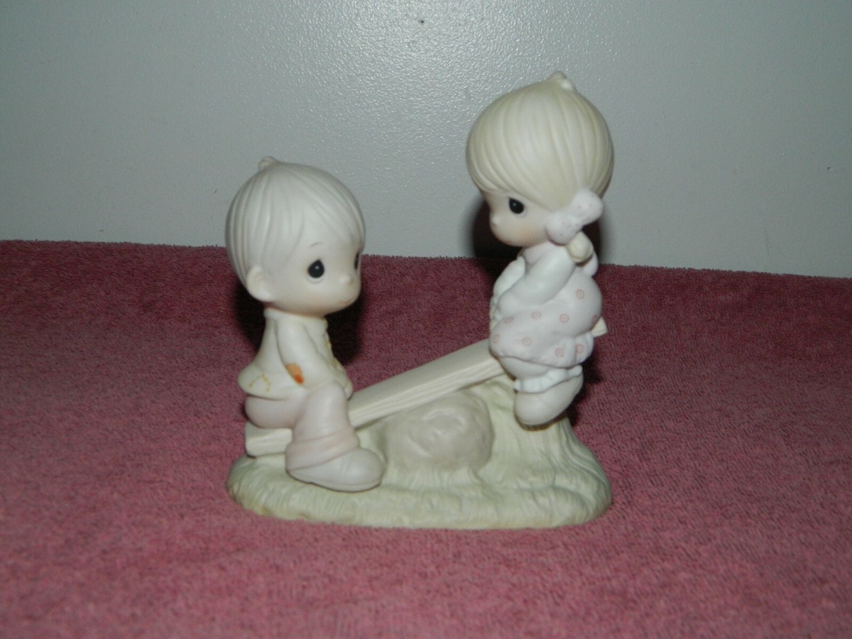 Precious Moments Jonathan & David Love Lifted Me Figurine | eBay