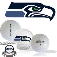 NFL Seattle Seahawks Golf Balls 12 pack Titleist ProV1 Refinished