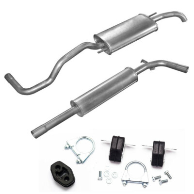 Auspuff Schalldämpfer MSD+ ESD + KIT für VW Polo 60PS 6KV5 6KV2