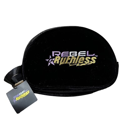 Rebel Ruthless Athletic Shoe Bag Velvet Mesh Black Cheer Gym Sports 5.5