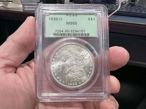 1898-O $1 Morgan Dollar PCGS MS65 OLD Green HOLDER (ADJ)