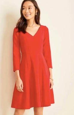 ann taylor red dress