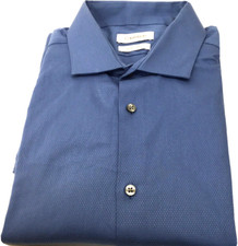 Calvin Klein Men's Slim Fit Dress Shirt-Color:Denim Blue-Size:15 34/35 M