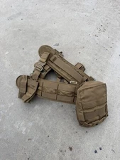 T3 Tactical Coyote Padded Patrol Belt Large w/ Pouches & Inner Belt