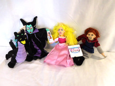 Disney Sleeping Beauty Mini Bean Bag Set of 4 Retired Rare Club Disney Tags