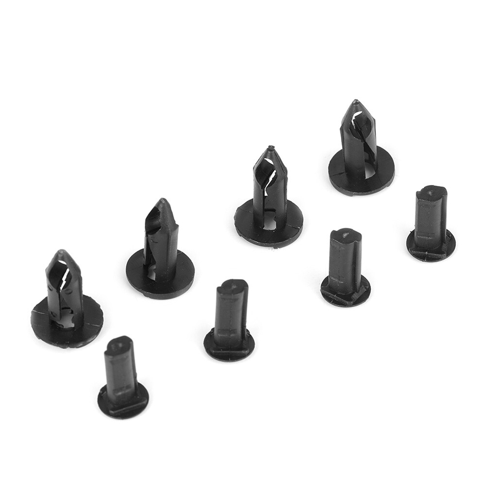 (Black)Car Mudguard Clips/Body Rivets 100Pcs Plastic Bumper Mudguard