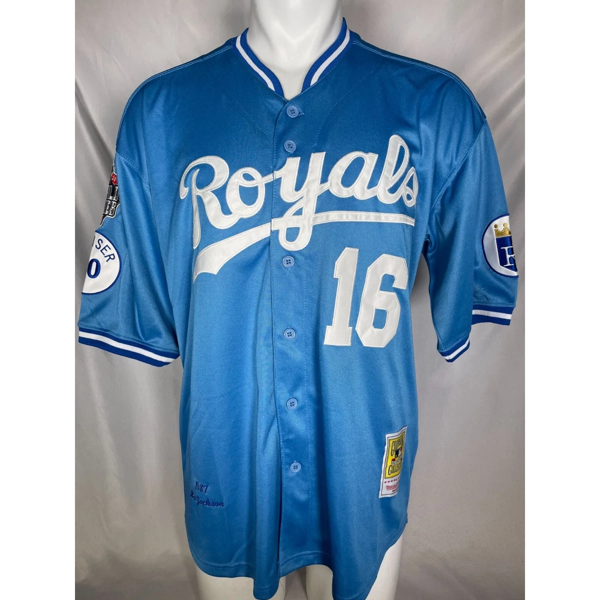 Authentic Bo Jackson Kansas City Royals Road 1987 Jersey