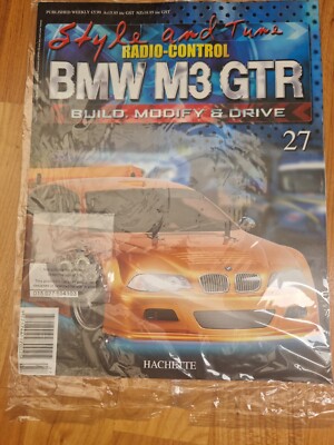 1/10 HACHETTE BUILD THE BMW M3 GTR RC T4SN THUNDER TIGER CAR KIT ISSUE 27