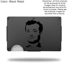 Custom BILL MURRAY Laser Engraved Wallet - Pick A Wallet Color