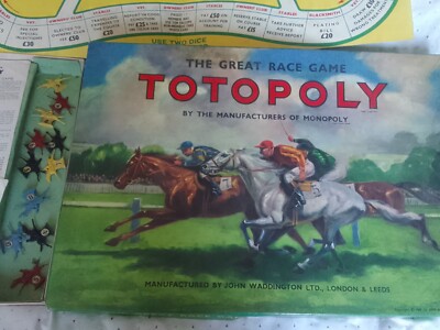 JEU ASCOT Version Française Du Jeu Anglais Totopoly. 1946 EUR 35,00
