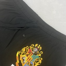 Harry Potter Men's Solid Black w/logo Cotton PJ's L New with Tags