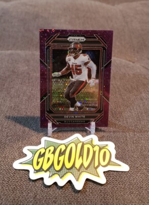 Devin White 2022 Panini Prizm No Huddle Purple Prizm Buccaneers SSP #'d /35