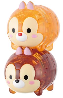 HANAYAMA 44-teiliges Crystal Gallery Tsum Tsum Chip & Dale Kunststoffpuzzle d...