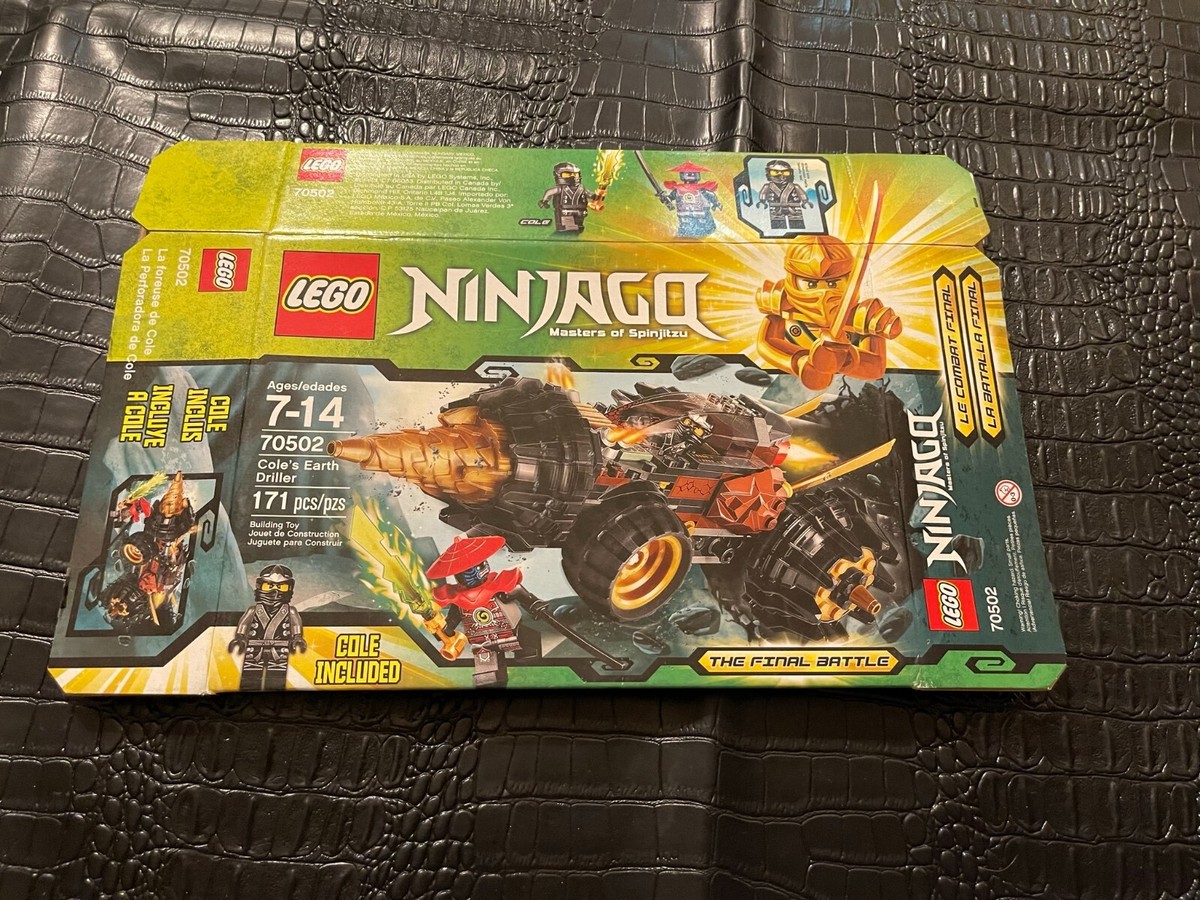 M LEGO NINJAGO #70502 COLES EARTH DRILLER (Box Only) S22