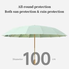 NNEDSZ Traditional Chinese Style Folding Umbrella - Pink Floral Design with 16-R