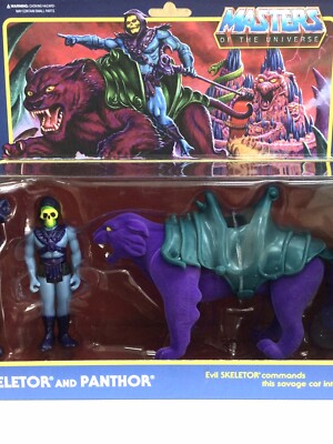 ReAction Masters of the Universe SKELETOR & PANTHOR 2-Pack MOTU Super 7 New 2019