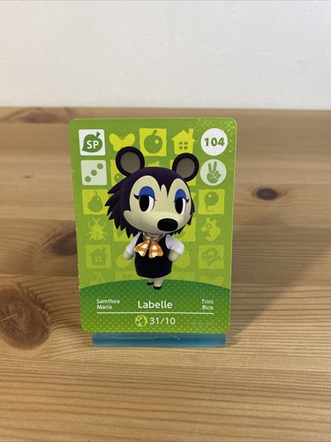 Carte Amiibo Animal Crossing – 104 Maria / Labelle Holo – Série 2 Near Mint