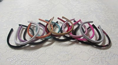 Handmade Narrow Skinny Classic Preppy Velvet Headband 21 Colors
